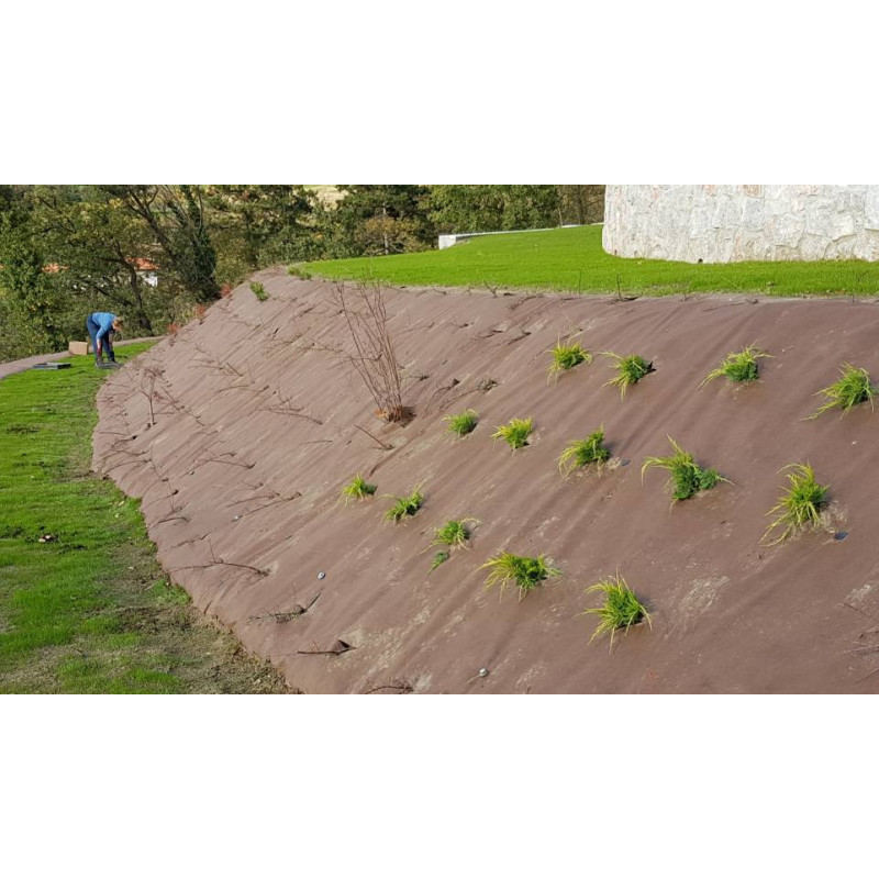 Geotekstilė Plantex GOLD, ruda/juoda, plotis 1.0m, storis 125g/m2