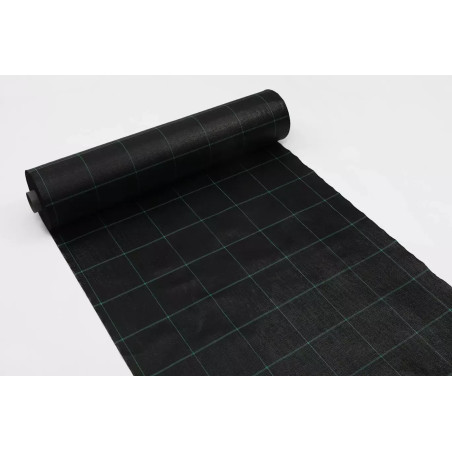 Agro tekstilė 0,8x100 m UV juoda 90 g/m2
