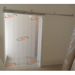 Nustumiamos į šoną PVC užuolaidos